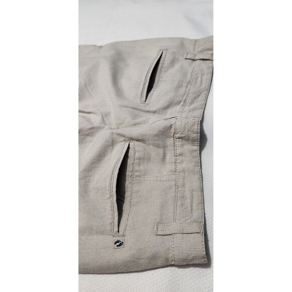 Hang Ten Shorts For Mens Size 36 Color Beige 100% Cotton With Pockets B9 - Picture 8 of 12